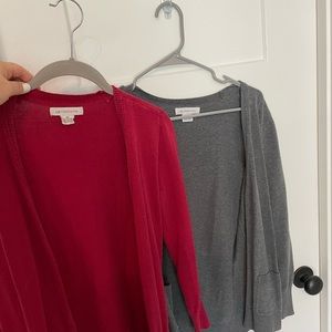 2 Liz Claiborne button cardigans size medium
